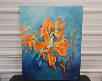 Large Abstract Painting by Holly Miller | Lot 43