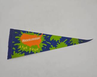 SCARCE Nickelodeon LIVE TOUR Pennant | Lot 182