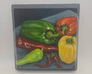 Painting of Peppers by Holly Miller | Lot 39