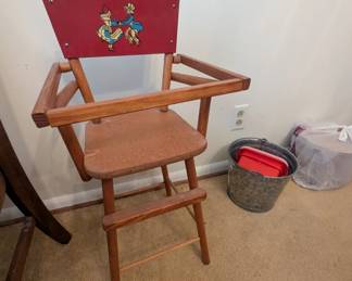 Baby doll high chair 