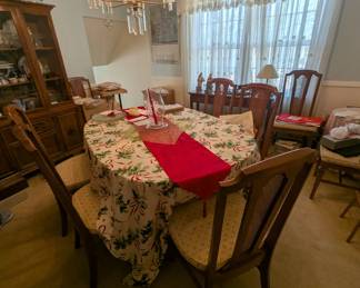 Dining table and chairs 