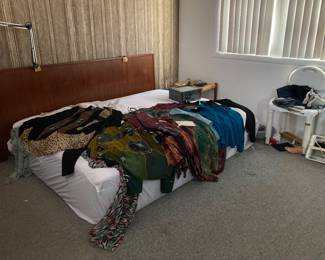 silks, scarves, vintage clothes