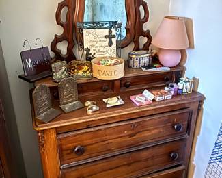 Victorian Eastlake Dresser with Mirror
