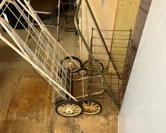 Rolling Grocery Utility Baskets