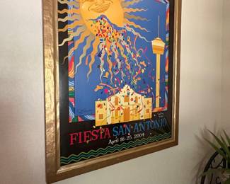 Fiesta poster framed