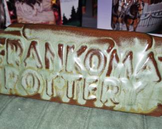 Frankoma Pottery dealer sign
