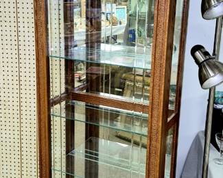 Rolling side-to-side glass door