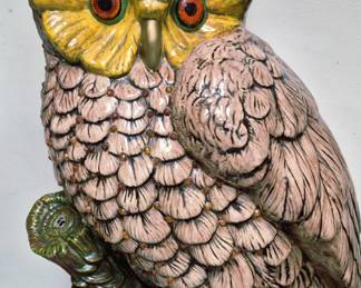 Much, much estate miscellaneous!! MCM and 1970's items. Ceramic working owl lamp