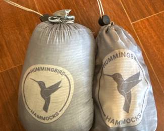 Humming bird hammocks. Great for backpacking with