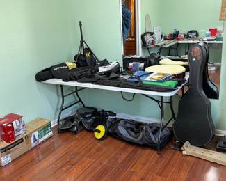 Christmas, photography equipment, instruments and bags