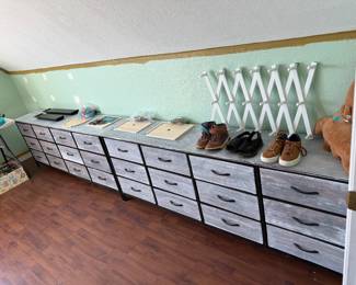 Two sets of fabric dressers. Very lightweight