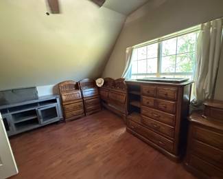 Solid oak bedroom set