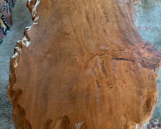 #5 - $400 - Wood slab coffee table 5'10'x3'2"x16"H