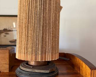 #12 - $60 - folded book sculpture on stand 7"Wx12"T