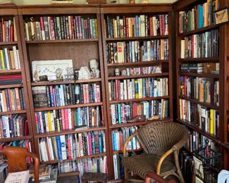 #39 - $140 - Brown wood bookcases (7 available) 33x10x7'T