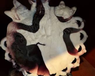 $32 - Westmorland glass Cat plate