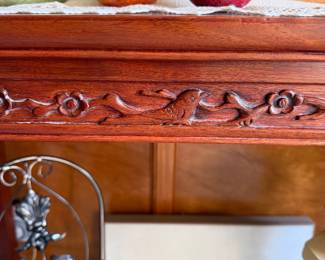 #24 - $400 - Teakwood Asian style console 4'6"x15Dx34T