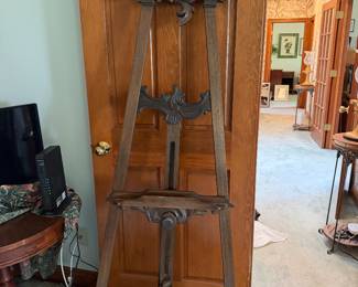 #84 - $110 - Victorian style wood easel 2'x74"