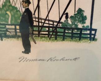 #69 - $ - Bird Sanctuary artist proof Norman Rockwell 31x32