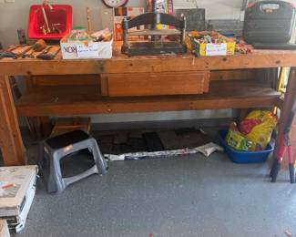 #127 - $150 - Work bench with 1 drawer 7ftx33x34