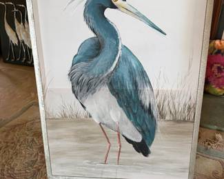 #9 - $100 - Patrice de Villeneuve Crane painting 