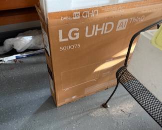 #129 - $200 - LG 50UQ75 ThinQ Smart TV still in the box