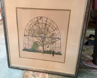 #69 - $ - Bird Sanctuary artist proof Norman Rockwell 31x32