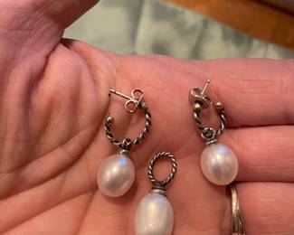 JAMES AVERY  FRESH WATER PEARL /STERLING JEWELRY  