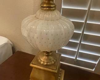 CLOSER LOOK AT  MURANO LAMPS     SOLD AS SET 