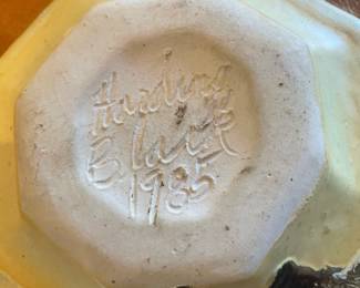 CANDLE /ASH TRAY  HARDING BLACK 