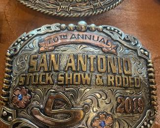 SAN ANTONIO STOCK SHOW AND RODEO BELT BUCKLES