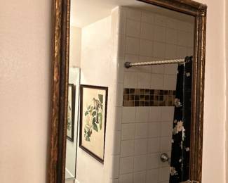 Large Wood Framed Mirror