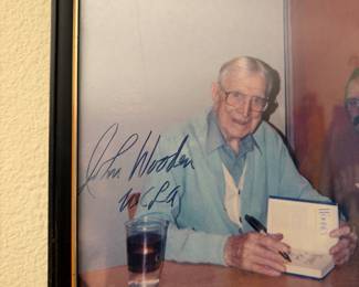 John Wooden - Autographed