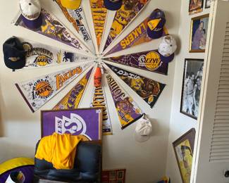 Complete Laker, Dodger and other Sports Room - 1000's of Items