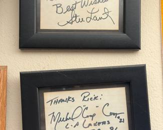 Laker Autographs - Stu Lantz and Michael Cooper