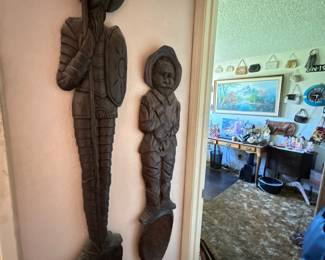 Hand Carved Wooden Wall Art