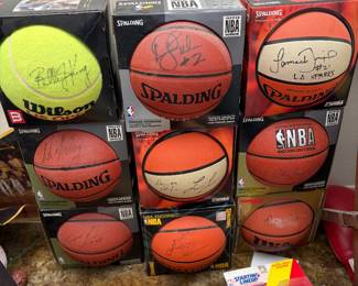 Misc Autographed Basketballs