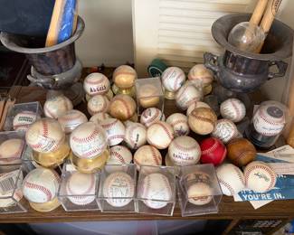 Appx 40 Autographed Baseballs