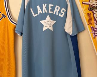 Laker Mychal Thompson Jersey - Autographed