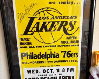 Lakers Kareem Abdul Jabbar Poster - Autographed