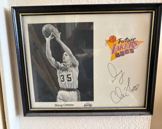 Laker Doug Christie Photo - Autographed