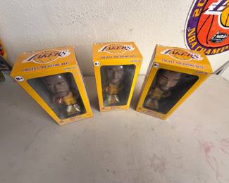 Laker Bobbleheads - Payton, Malone, and Fisher