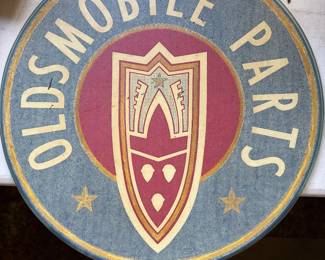 Vintage Oldsmobile Glass Sign - Rare