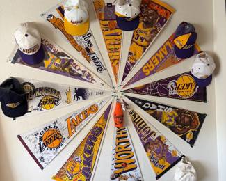 Laker Pennants and Hats
