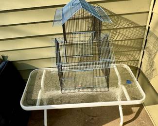 Birdcage & Out Door Table