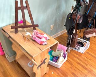 Western Drop Leaf Accent Table