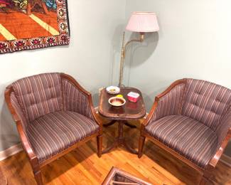 Matching Chairs, MCM Lamp, Butlers Table