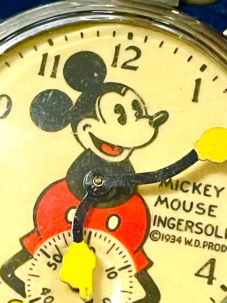 1930s Mickey Mouse working pocket watch