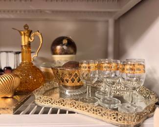 Vintage Cut glass decanter 