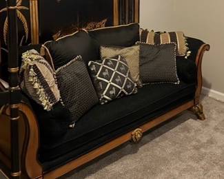 Lots of throw pillows 